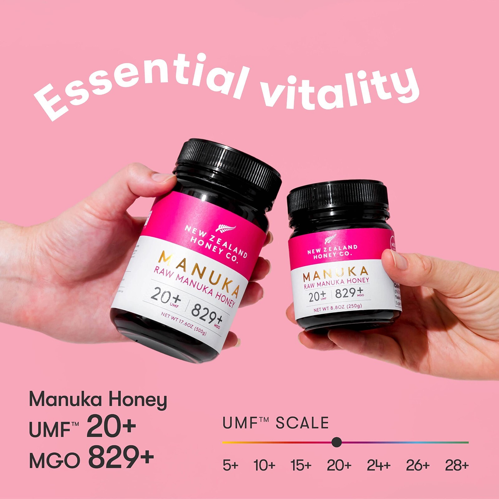 Raw Manuka Honey UMF 20+ | MGO 829+, UMF Certified / 4.4Oz