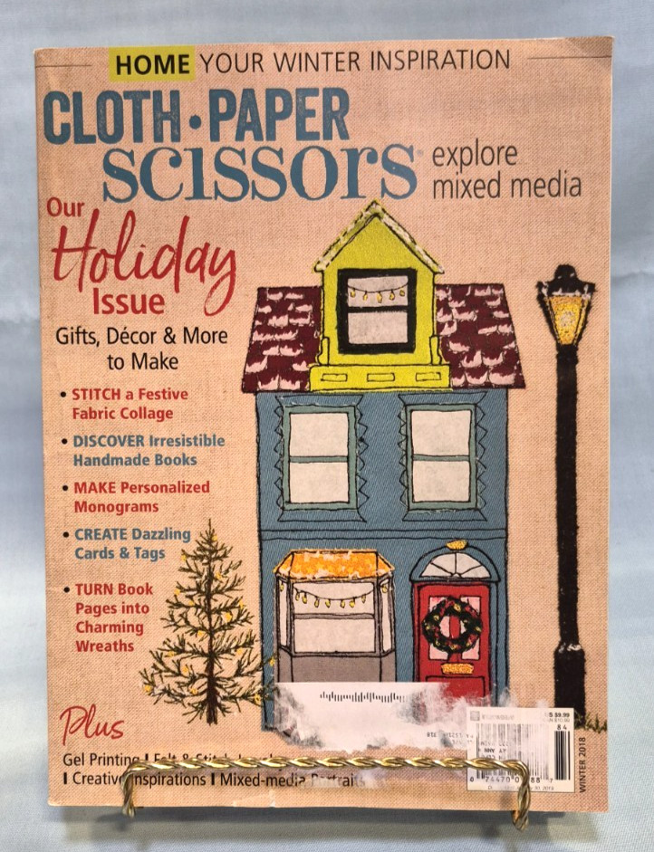 Cloth Paper Scissors Mixed Media Magazines Lot of 5 2018