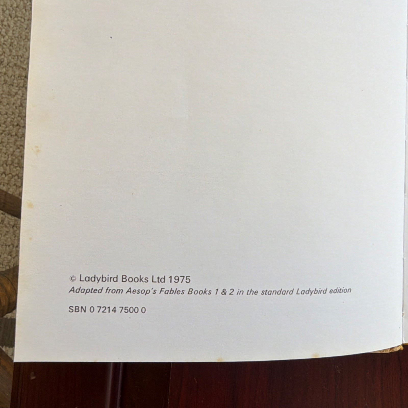 Ladybird Special Aesop’s Fables HC 1975 Retold Marie Stuart Illus Ayton