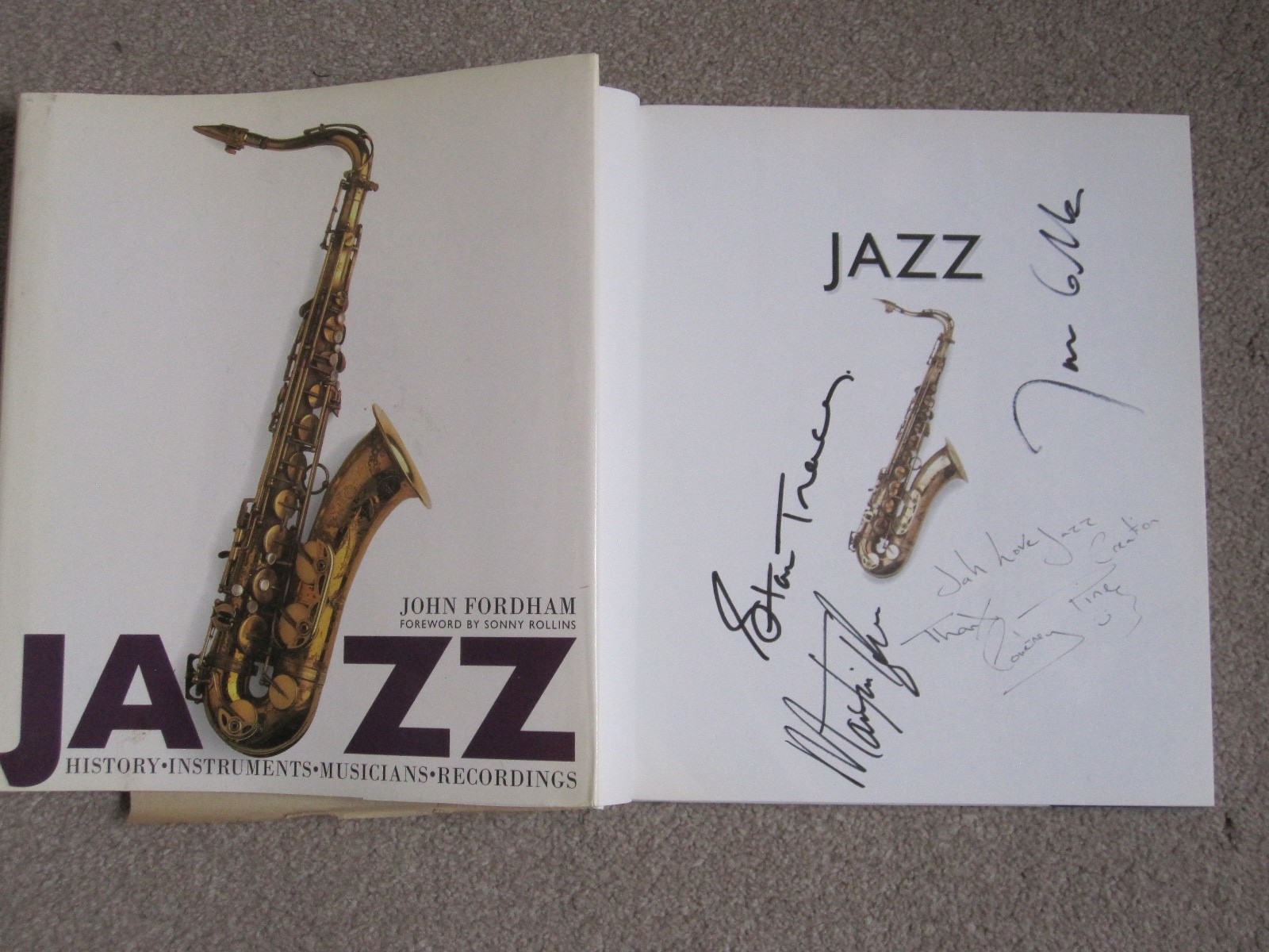 Jazz John Fordham Hand Signed Stan Tracey Courtney Pine Martin Taylor Garbarek