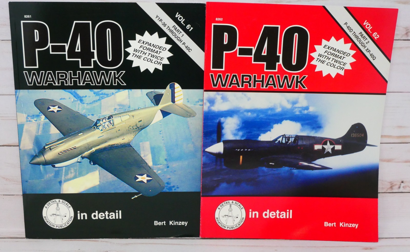 Squadron Signal In Detail & Scale Volume 61 Part 1 & 62 Part 2, P-40 Warhawk