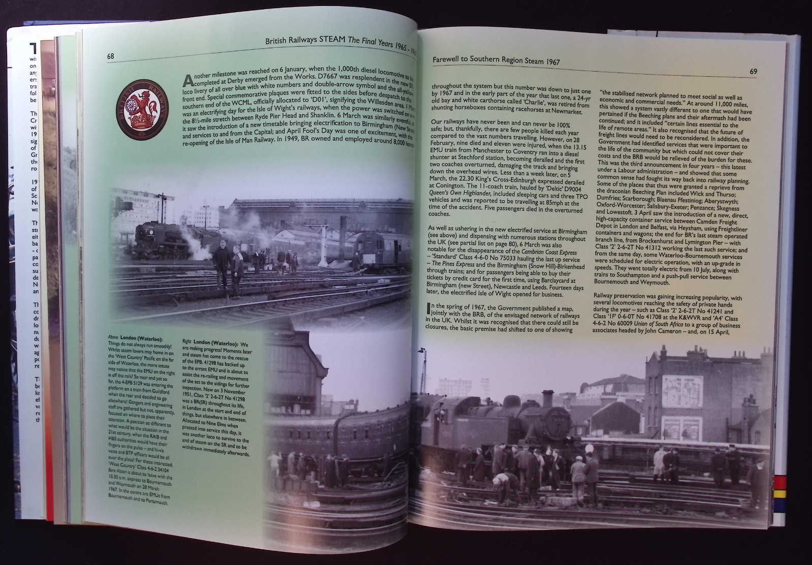 British Railways STEAM – The Final Years 1965-1968, J. Stretton & P. Townsend