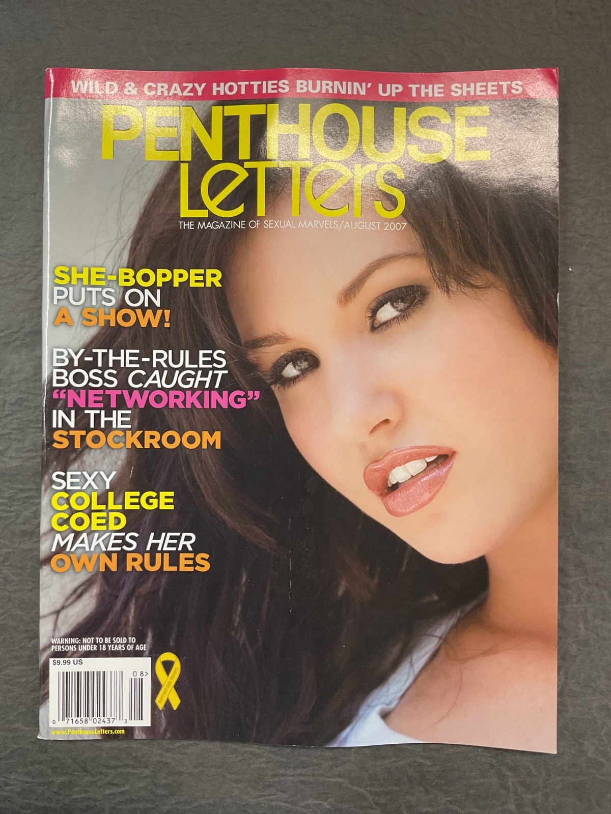 Penthouse Letters Magazine August 2007 Solid Condition