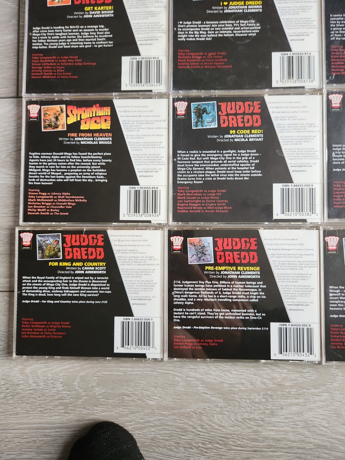 2000 AD CD 1 To 18 Full Set audio books Judge Dredd Strontium Dog Simon Pegg