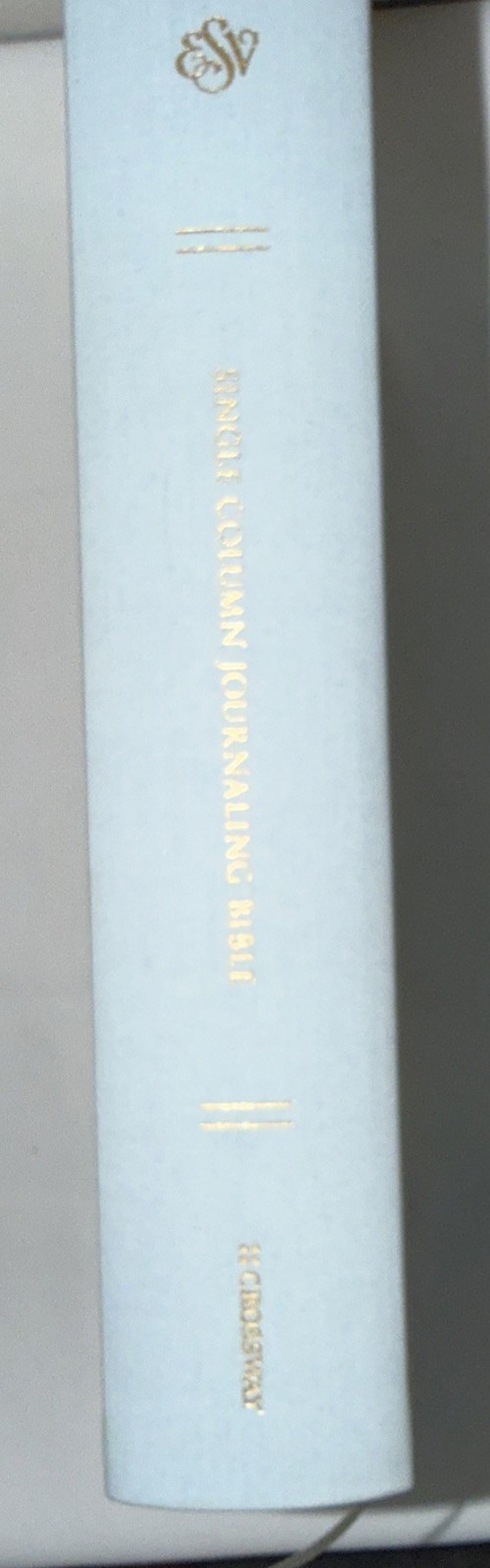 ESV Journaling Bible, Interleaved Edition Cloth over Board, Blue/black