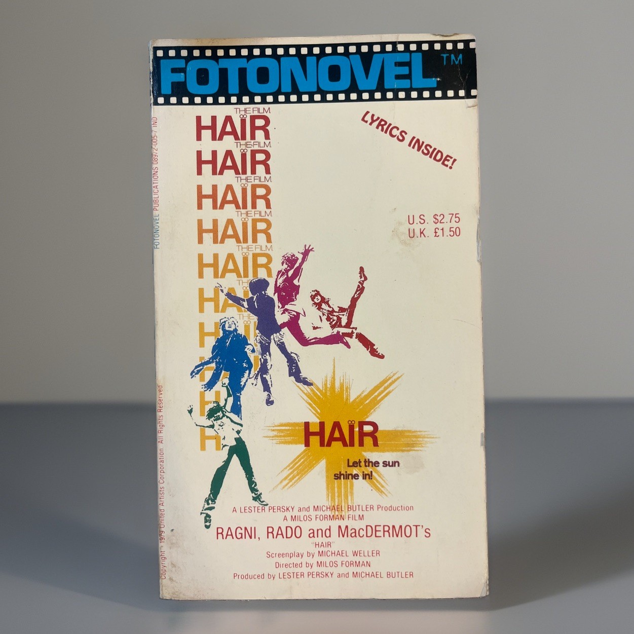 Hair Fotonovel First Printing 1979 Movie Photo Novel Musical Lyrics Milos Forman