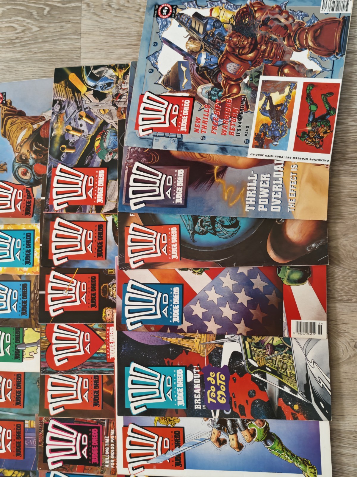 2000AD Comics Job Lot 701 – 750 COMPLETE Run 49 Issues Judge Dredd 1990 1991