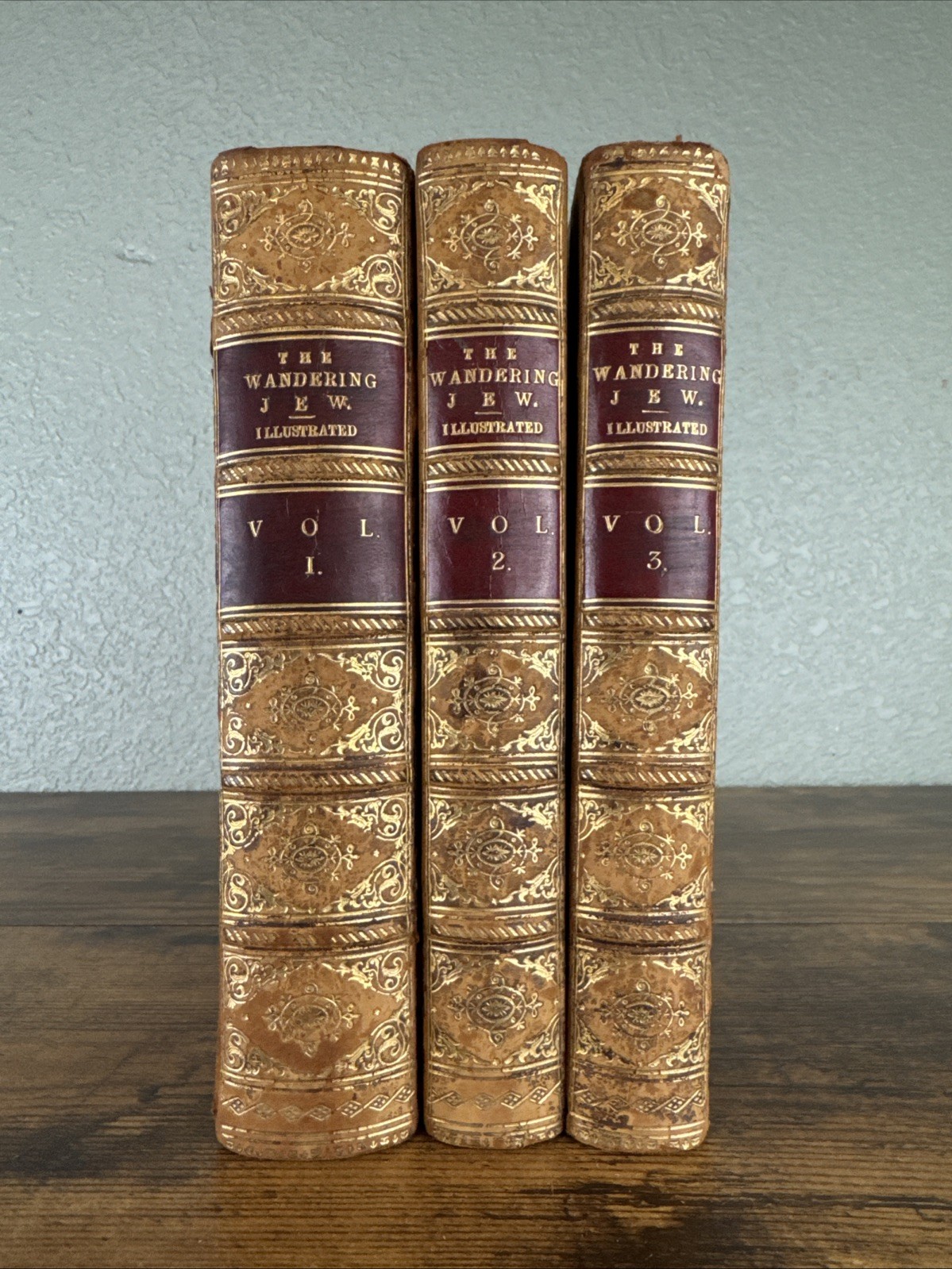 The Wandering Jew [3 Volume Set] by Eugene Sue 1st English Edition 1844/45