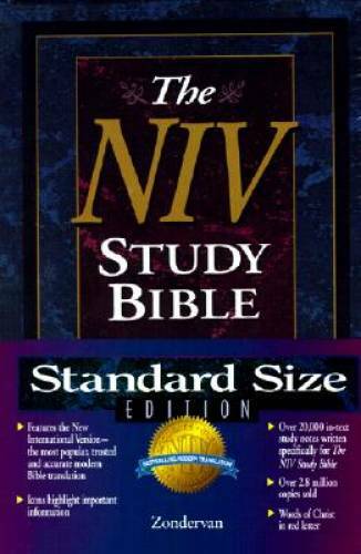 NIV Study Bible – Hardcover By Barker, Kenneth L. – GOOD