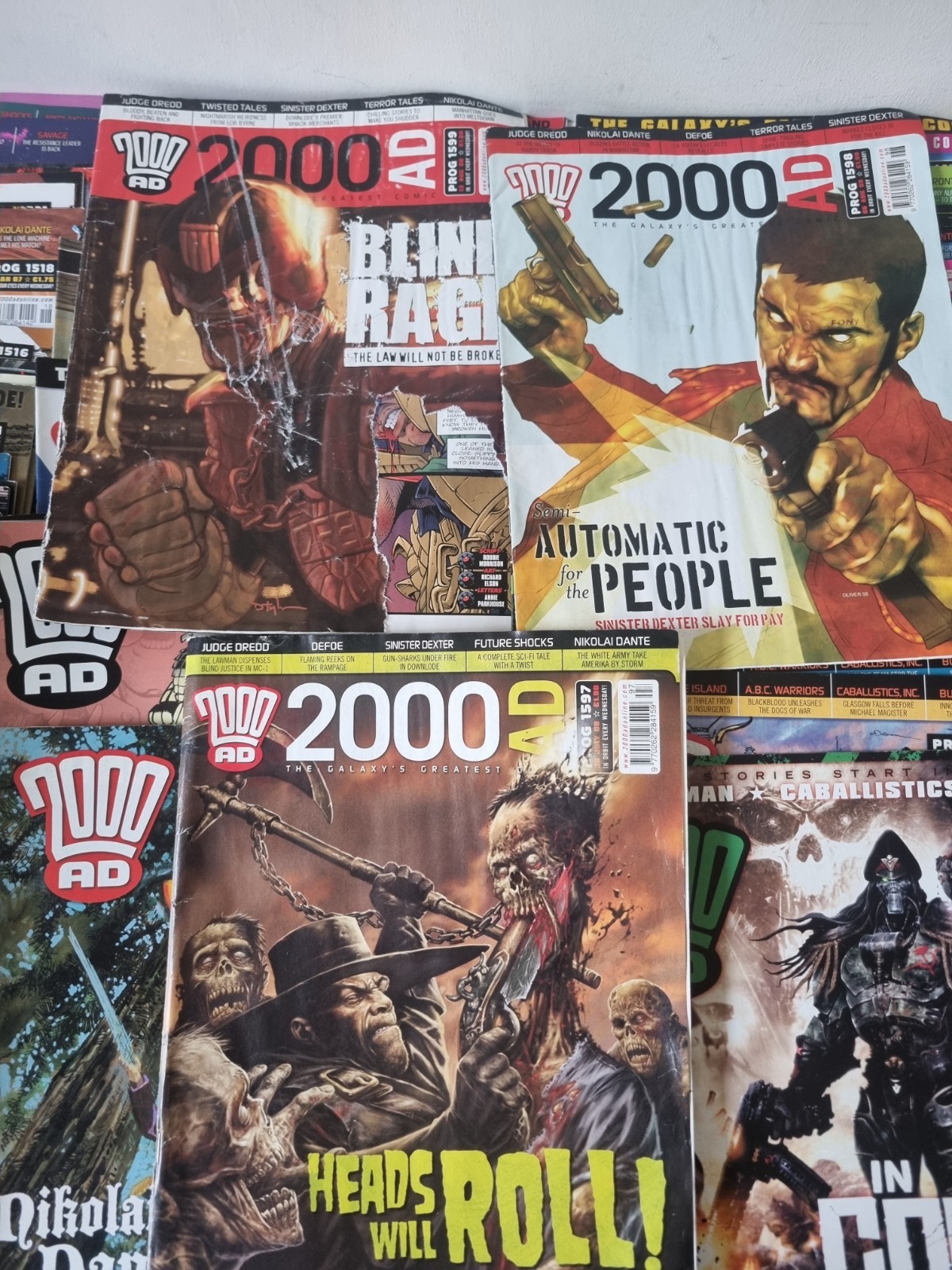 2000AD Judge Dredd Magazines Bundle of 100 Comics Issues 1500 – 1599