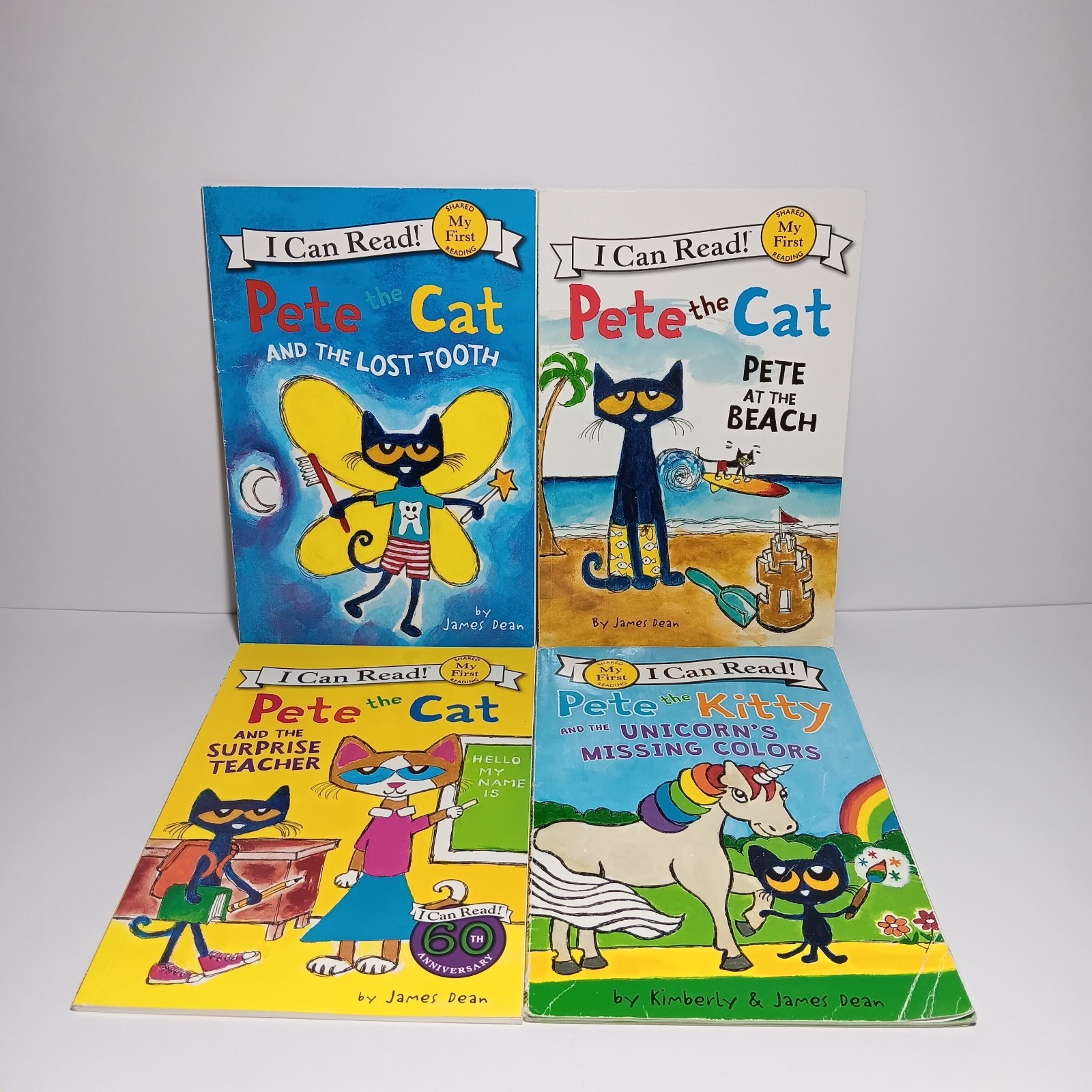 Pete The Cat Book Lot of 14 Books James Dean Picture HC PB I Can Read Mix